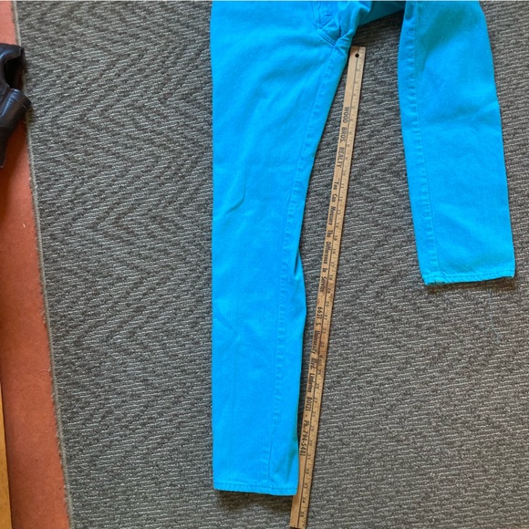 Ozark Mountain Bareback Jeans Vintage Blue Turqoise Western Rodeo - Picture 4 of 9